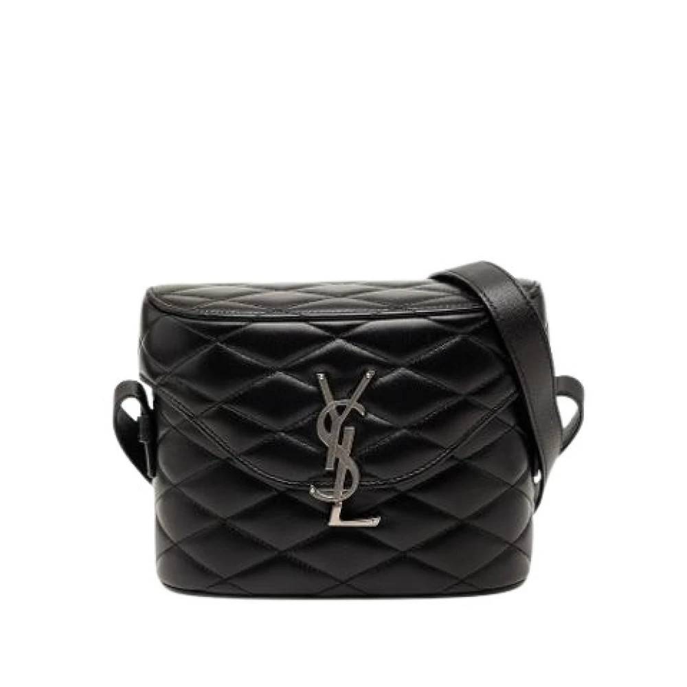 Yves Saint Laurent Vintage Pre-owned June Box Skuldertaske - Vintage - Dame - Sort - ONE SIZE - Uld