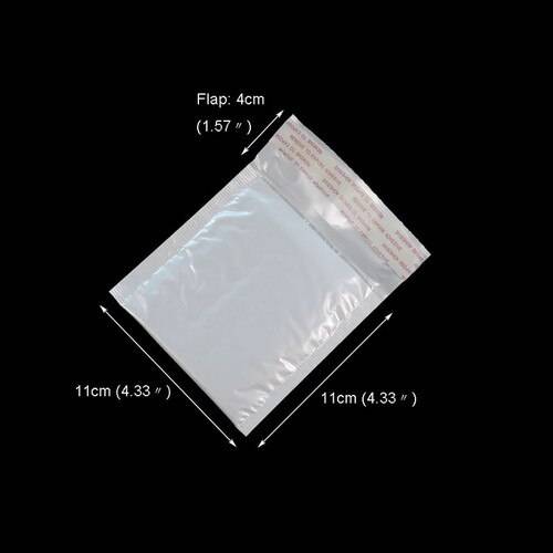 10 st kuvert i flera storlekar vita bubbelkuvert budpåsar förpackningspåsar bubbelförsändelsepåsar vadderade kuvert - 11 x 11cm