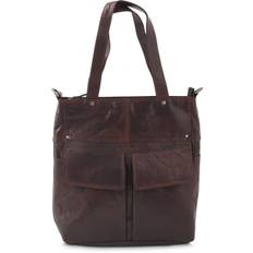 Spikes & Sparrow Tote Väska Skinn Mörkbrun