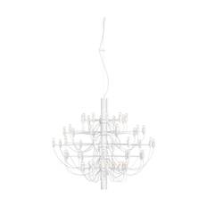 Flos 2097 Sarfatti lysekrone LED Mat hvid 50 lamper