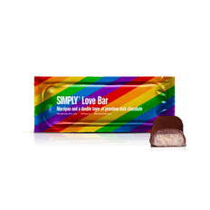 SIMPLY ®-Simply® Love Bar | Marcipan og et dobbelt lag og premium mørk chokolade