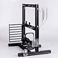 Datorhållare för Moderkort, Vertikal Dator för överklockning PC-fodral med öppen Ram i Aluminium, Självmonterat Chassirack för ITX (17 x 17 cm) / M-ATX/ATX Moderkort