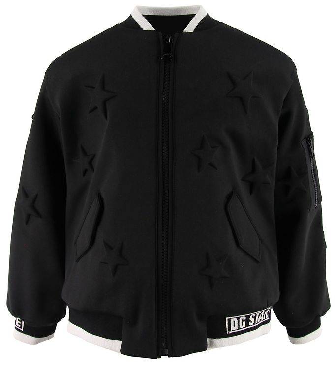 Dolce & Gabbana Bomberjacka - Millennials Star - Svart - Dolce & Gabbana - 8 år (128) - Övergångsjacka
