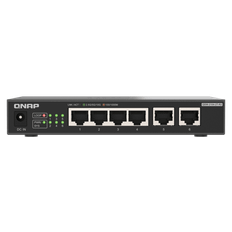 Qnap Qsw-2104-2t-r2 Netværksswitch Ikke Administreret 10g Ethernet (100/1000/10000) Desktop Sort