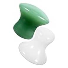 FRCOLOR 2St Gua Sha Massagesten Gua Sha Svamp Gua Sha Stone Hudskrapning Gua Sha Ansiktsverktyg Svampformade Massagestenar Ansiktsstenar För Ansiktsmassage Ansiktsverktyg Massage