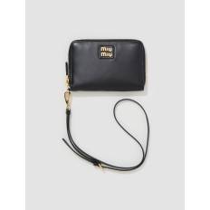 Leather Passport Holder in Black - OS