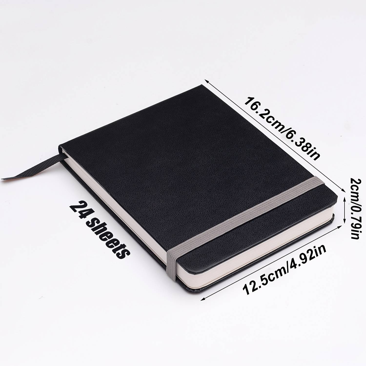 TEMU 24-page Wood Watercolor Sketchbook, Convenient Outdoor Watercolor Notebook