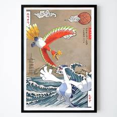 Konstnärlig Poster: Ho-Oh vs Lugia Poster av Kyle Style