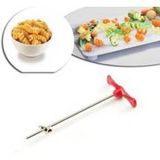 Grönsaksskärkniv frukt spiralskärare manuell rulle spiralskärare roterande skivare potatis morötter köksredskap