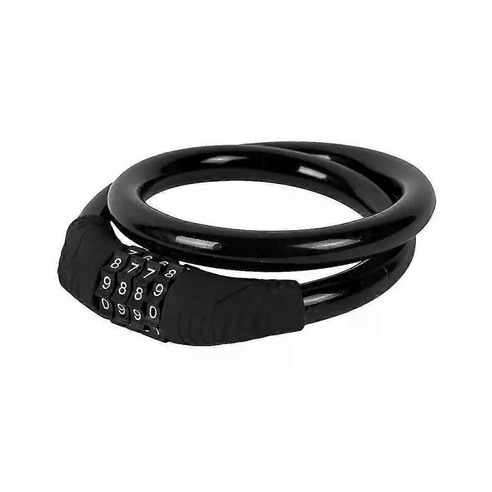 (A) Bike Lock 4 Digit Code Combination MTB Road Bicycle Security Lock Bicycle Equipment Anti-theft Ring Lock Cycling Accessories