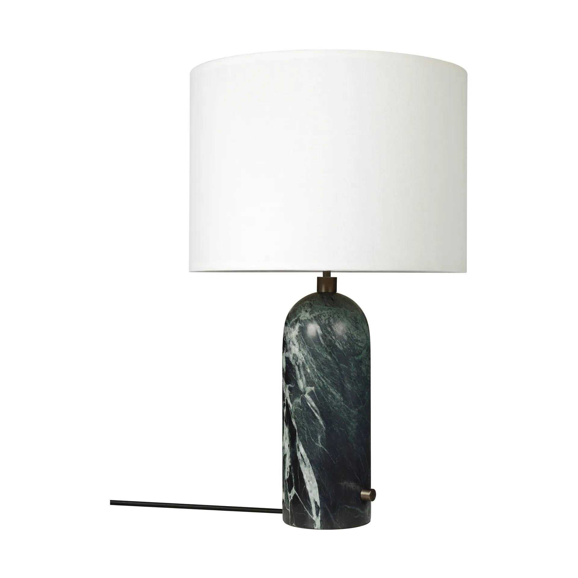 GUBI Gravity L bordslampa Emerald marble-white