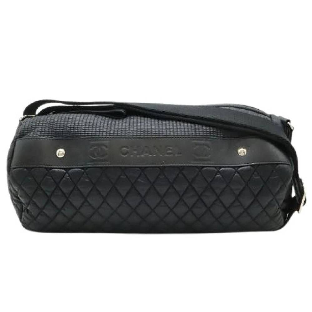 Chanel Vintage Pre-owned Nylon Skuldertaske - Vintage - Dame - Sort - ONE SIZE - Uld