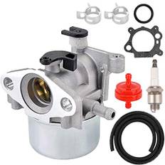 ZAMDOE Förgasare Kit för Briggs & Stratton 799866 794304 796707 790845 799871 4 cykler gräsklippare generator med tändstift, tätning, bränslefilter