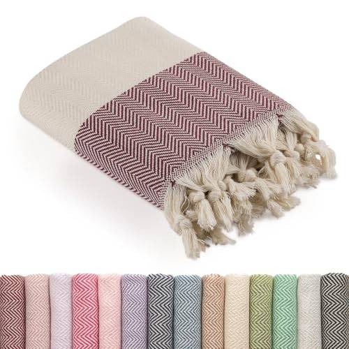 LUCIDUS Hamam Handduk 100x200 cm - Strandhandduk, Bastuhandduk, 100% Bomull
