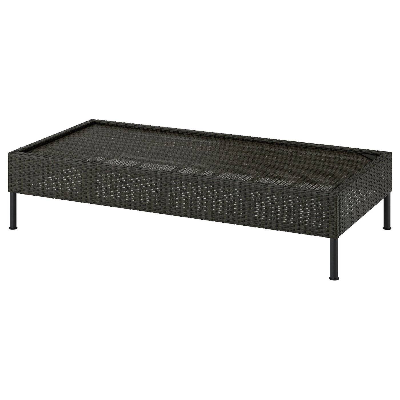 VITTSKÄR 2-sittsektion till modulsoffa, konstrotting utomhus/mörkgrå