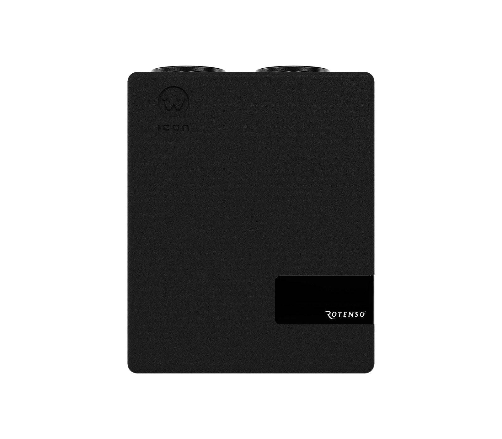 Rotenso Wentilo ICON IT350 E4 — FTX-aggregat 350 m³/h, värme- och fuktåtervinning, smart Wi-Fi-styrning