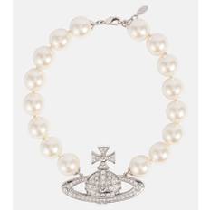 Vivienne Westwood Orb embellished choker - silver - One Size