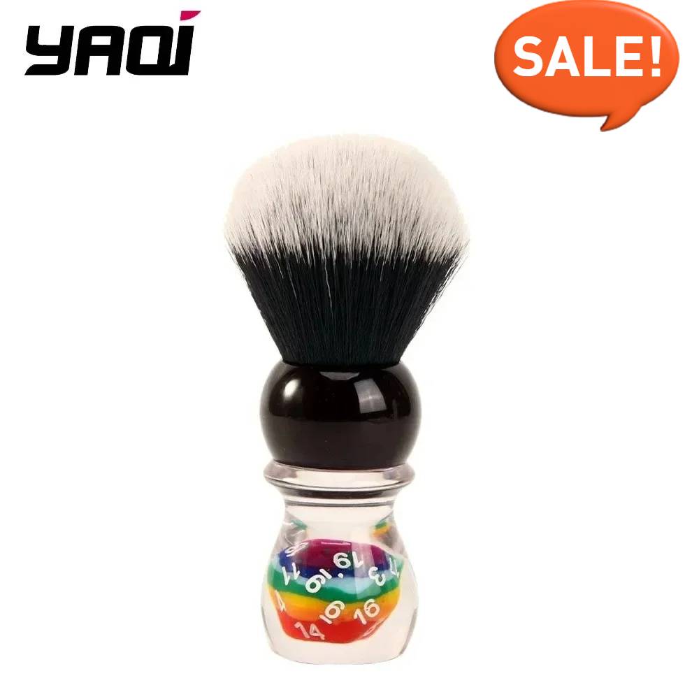 Shaving Brush YAQI 26mm Lucky Dice Tuxedo Mens Wet  Shaving Brush Collectibles Birthday Gift For Boyfriend