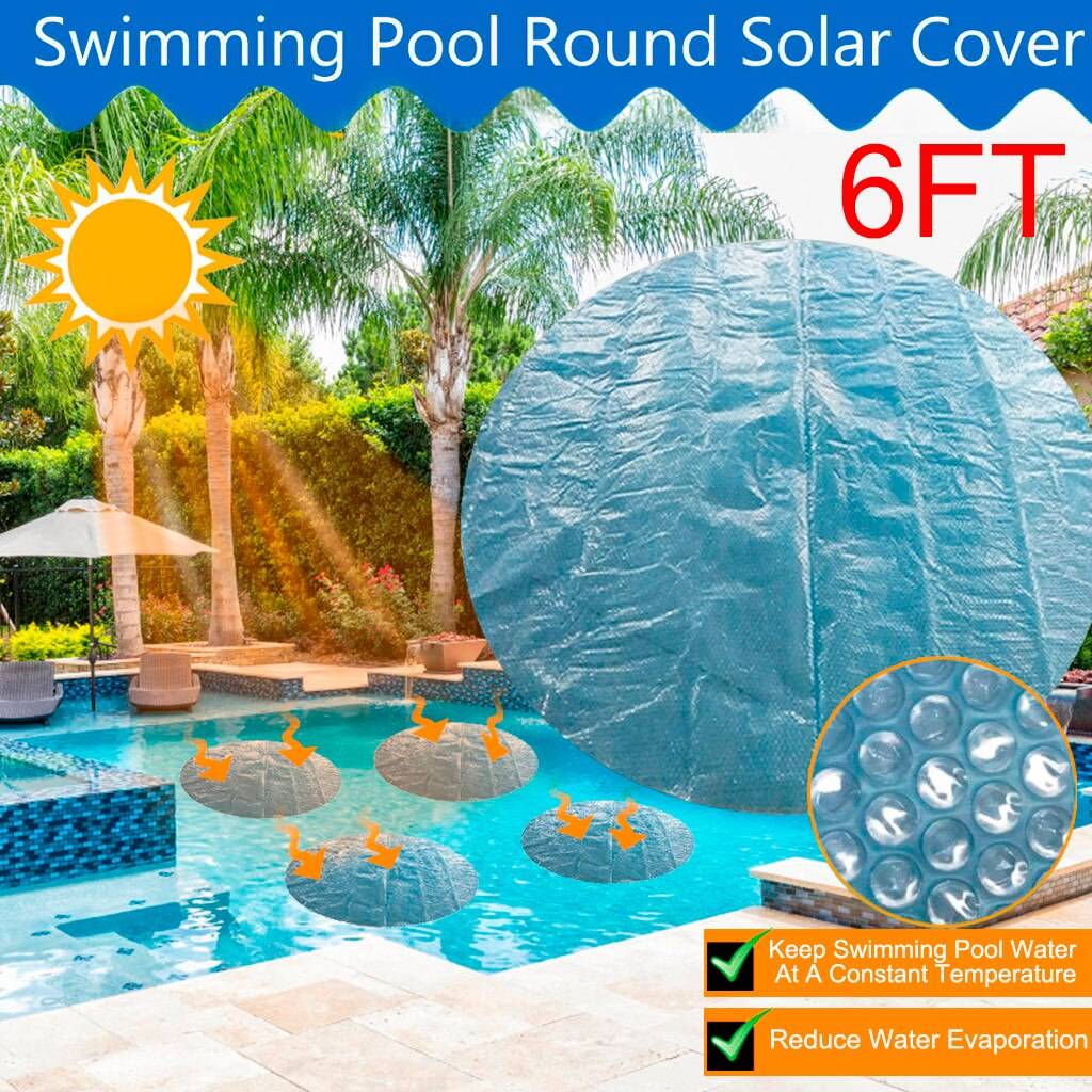 Бассейн каркасный super vinter poolskydd runda simbassänger ram pooler anti löv damm kallt regn förnödenheter 5ft fot