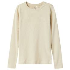 Name It Tröja - Noos - Rib - NkfNakal - Summer Sand - Name It - 7-8 år (122-128) - Tröja