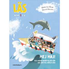 Hej haj! : och andra berättelser för dig som vill börja läsa, Läs-nivå 1 (inbunden)