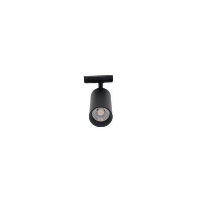 10W skinnespot, 1-faset, RA95, sort, 1F2W, dæmpbar, 4000K