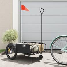 vidaXL cykeltrailer oxfordstof og jern sort