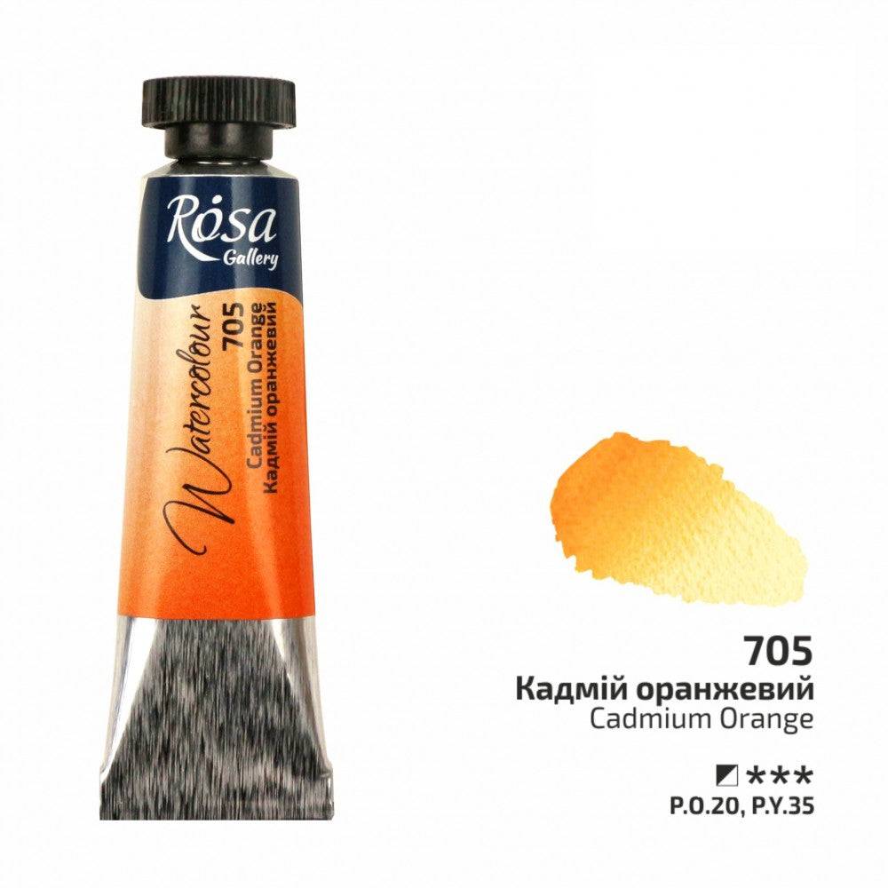 Rosa Gallery akvarellfärg tub 10 ml 705 Cadmium Orange
