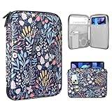TiMOVO 9-11" Tablet Sleeve for iPad 11-inch A16 2025, iPad 10th Gen. 10.9", iPad 10.2", iPad Air 11 Inch/5th/4th Gen. 10.9", Galaxy Tab A9 Plus 11", Protective Bag with Pocket, Colorful Flower