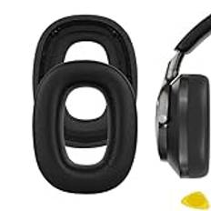 GEEKRIA QuickFit ersättningsöronkuddar för Bowers & Wilkins Px8, Px7 S2 hörlurar öronkuddar, headset öronkuddar, öronkåpor, reparationsdelar (svart)