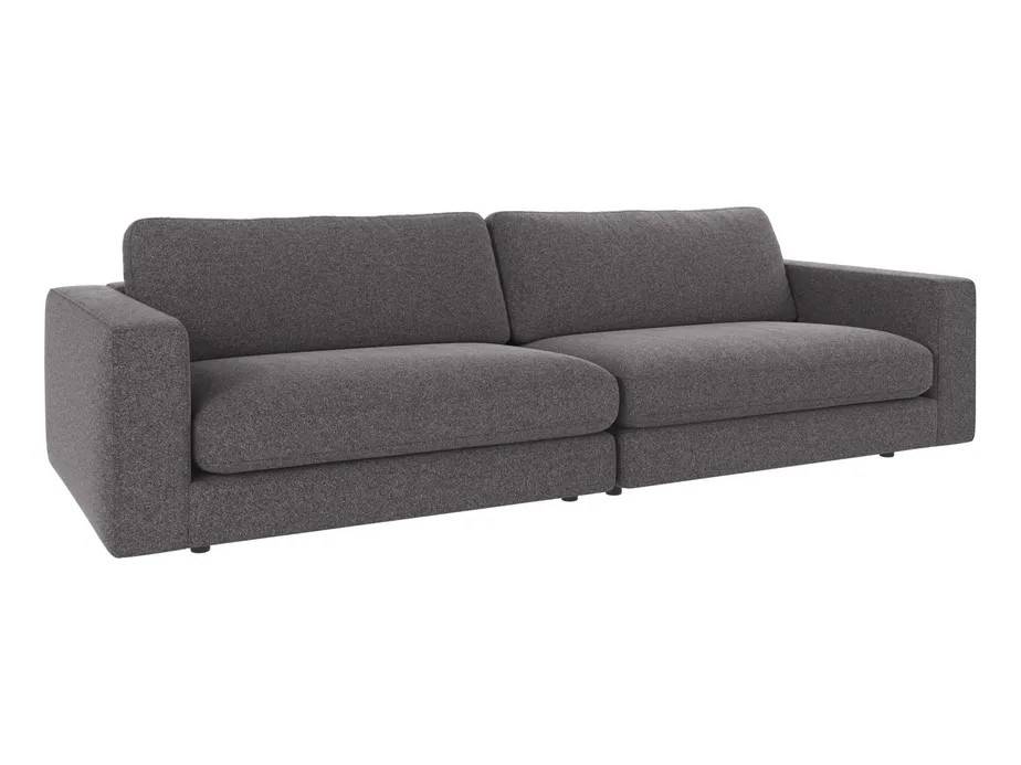 Rowico Home Duncan 3-sitssoffa Mörkgrå (Brenda 18) 258 x 103 x 78 cm