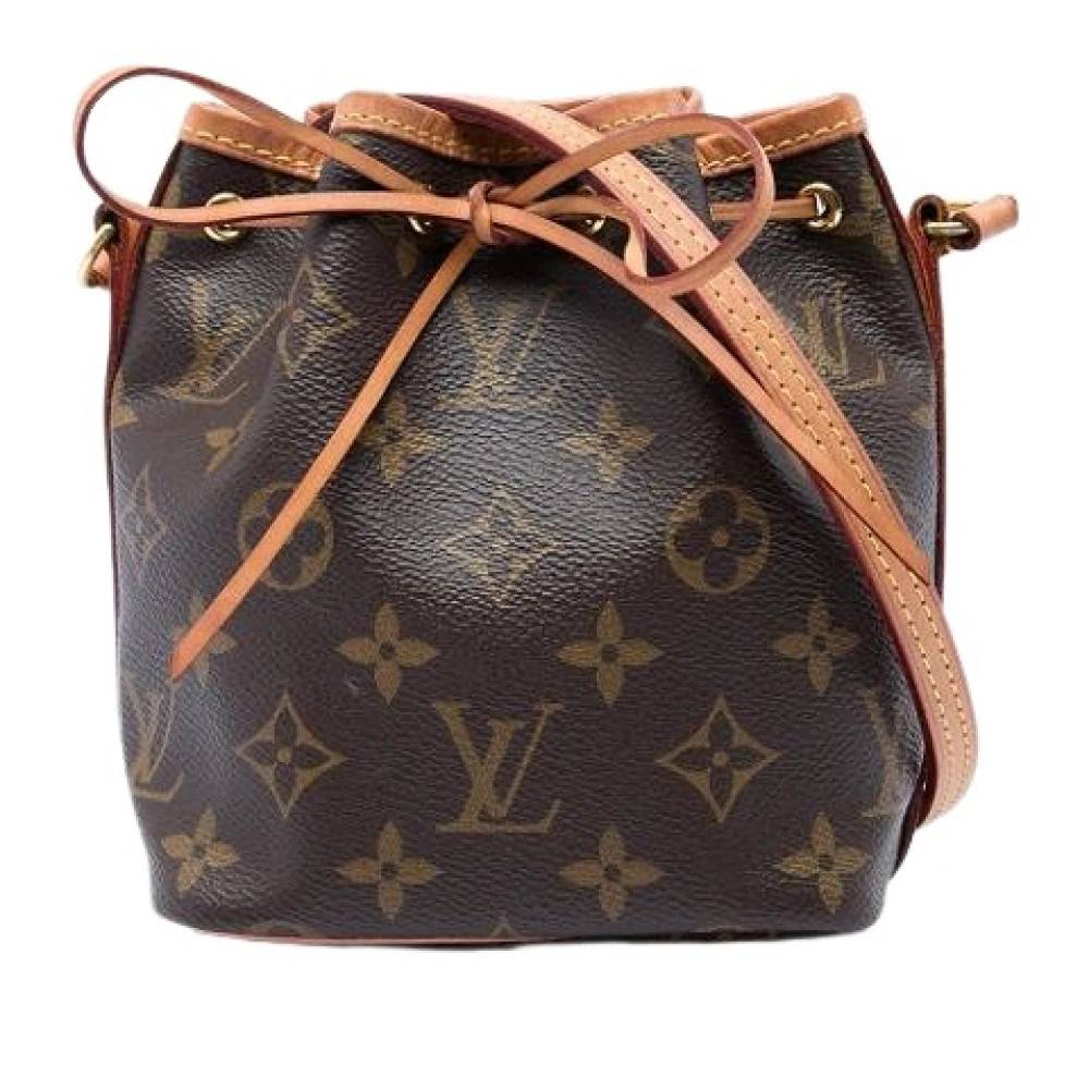 Louis Vuitton Vintage Pre-owned Noe Bucket Bag - Vintage - Dame - Brun - ONE SIZE - Læder