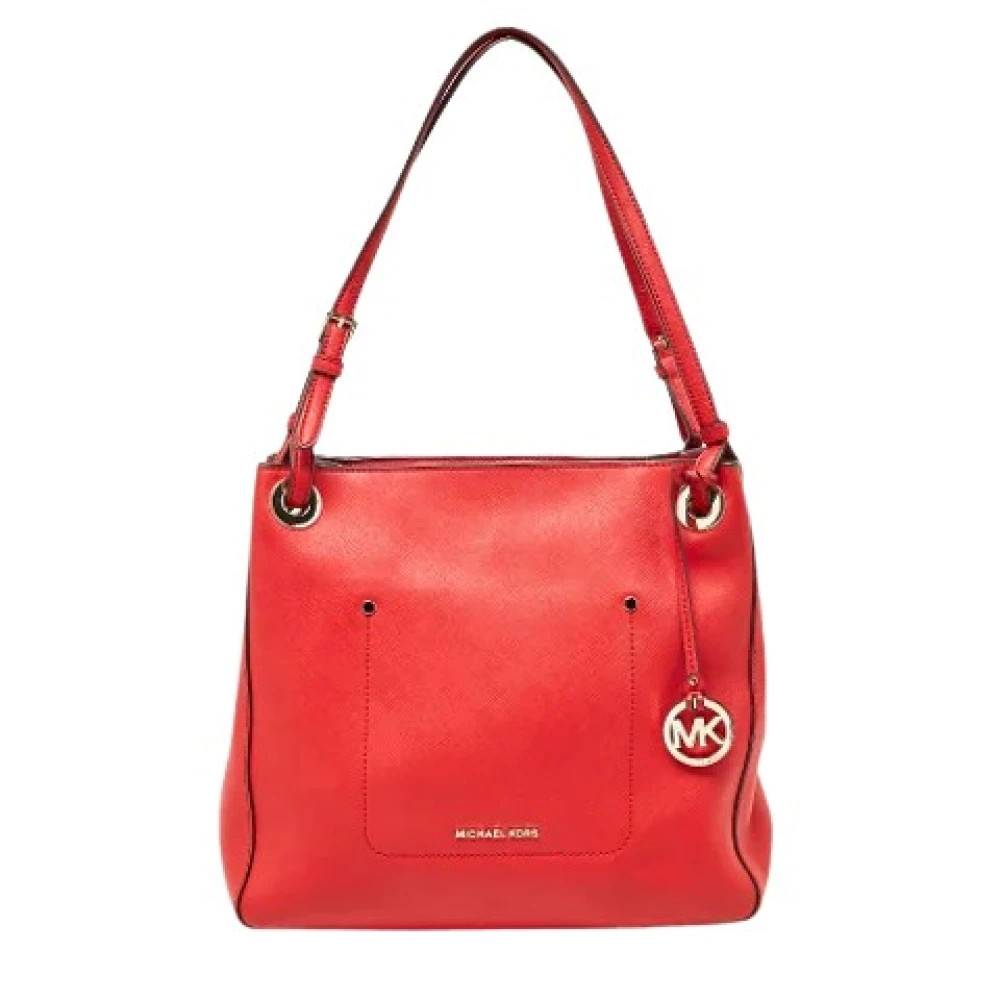 Michael Kors Pre-owned Pre-owned Leather Tote - Vintage - Dame - Rød - ONE SIZE - Læder