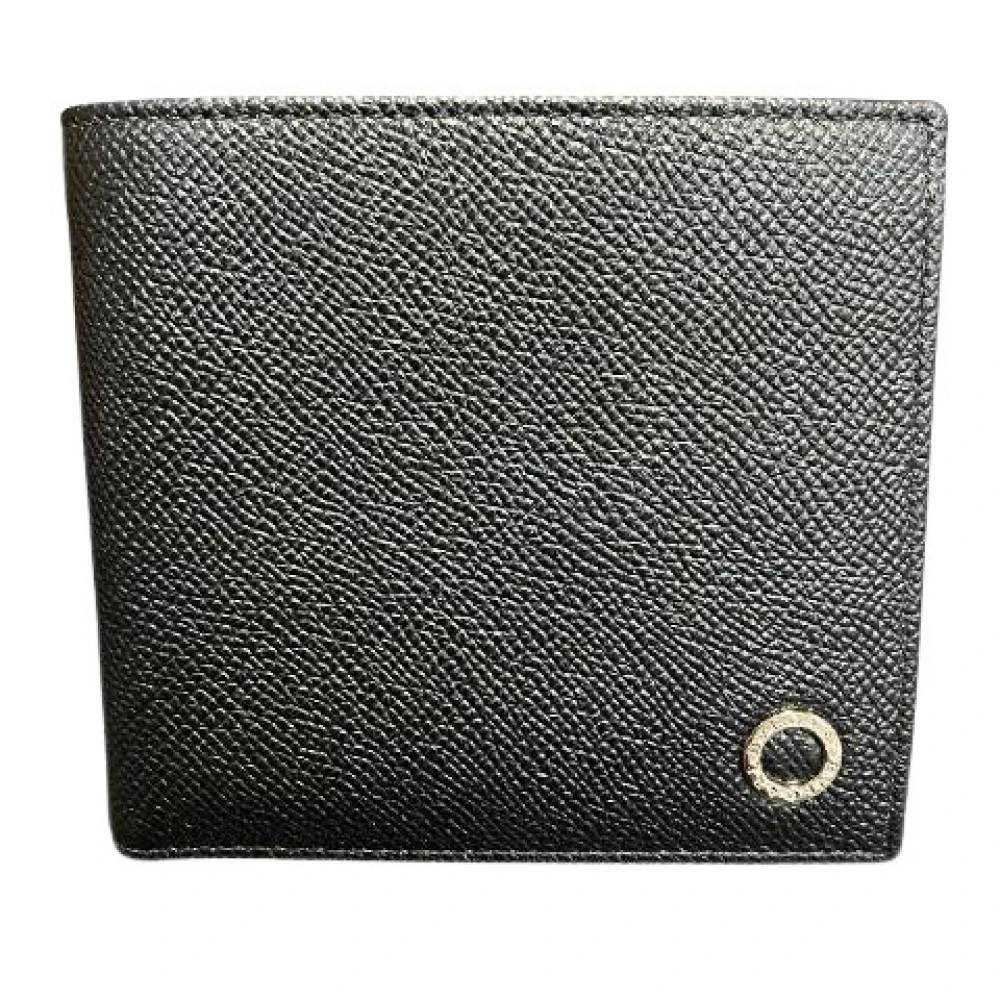 Bvlgari Vintage Pre-owned Man Leather Wallet - Vintage - Herre - Sort - ONE SIZE - Læder