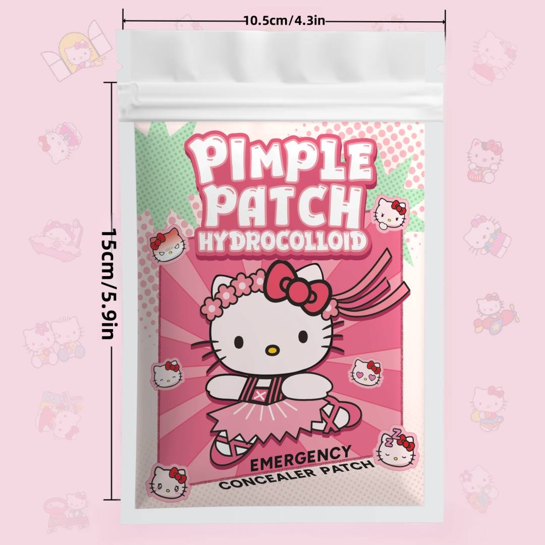 48/120PCS hello kitty Acne patches, facial acne patches, hydrogel acne removal patches, concealer