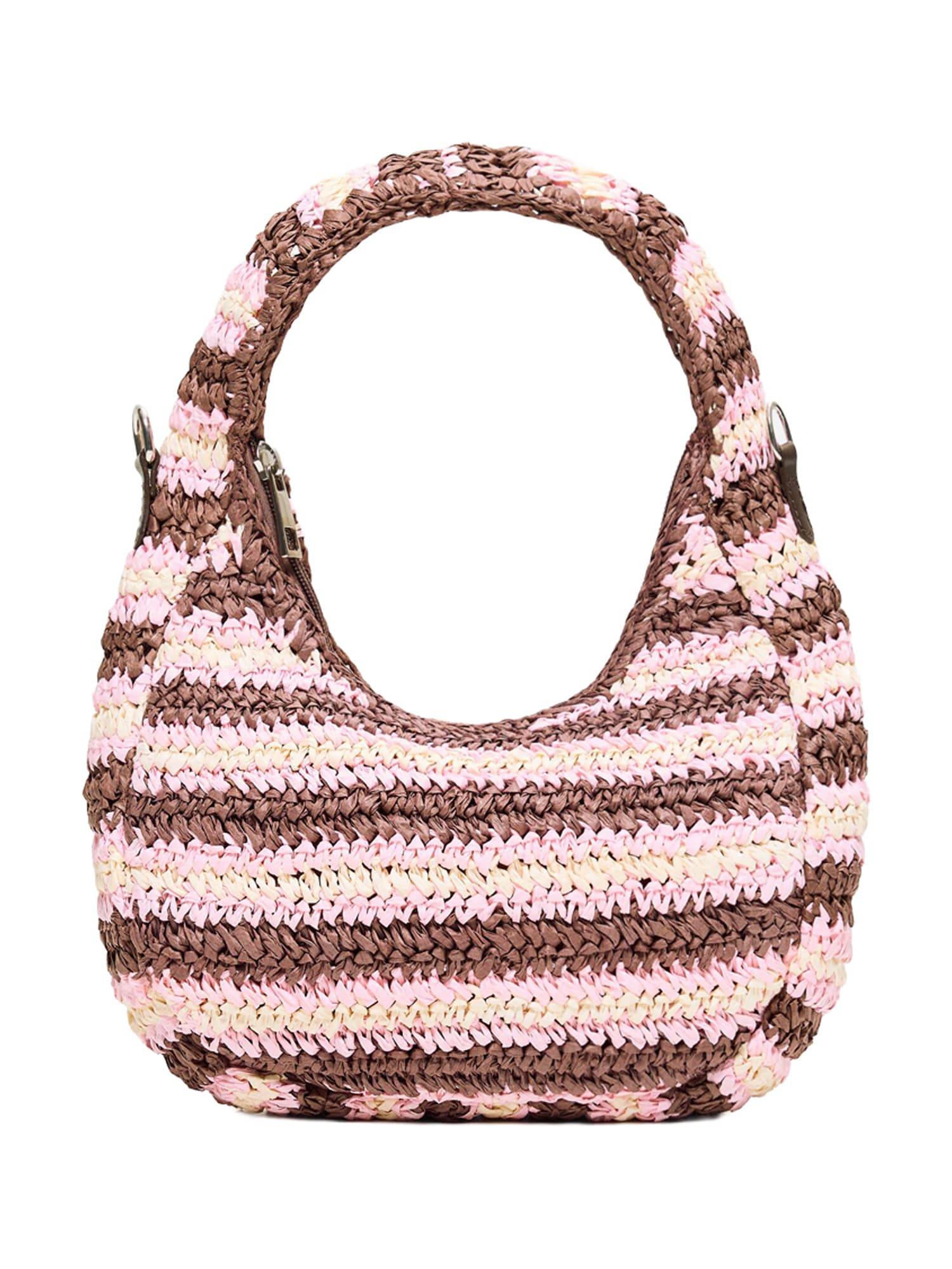 Bershka Skuldertaske  chamois / brun / rosé