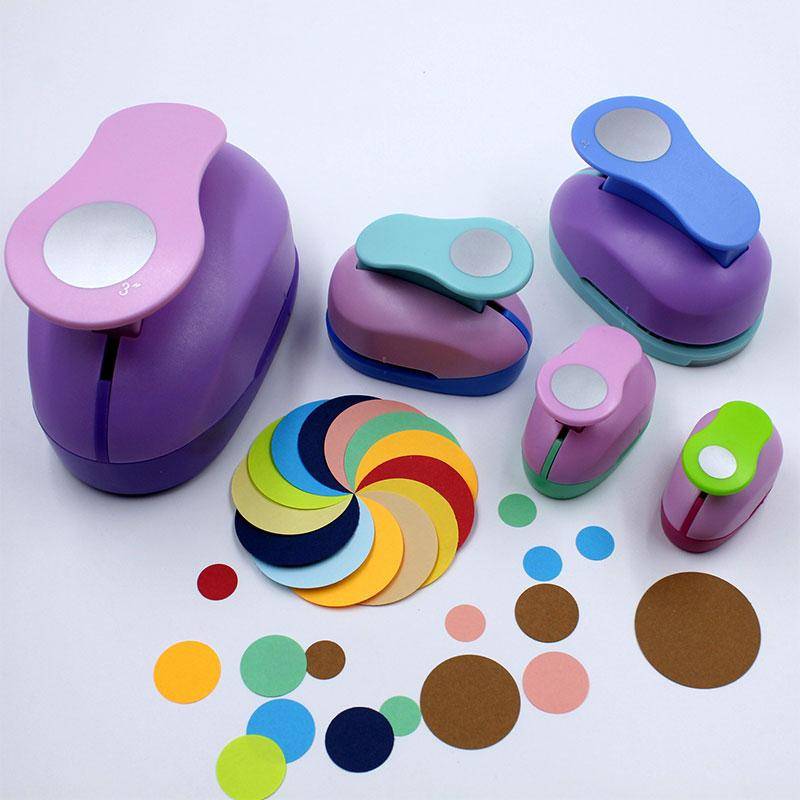 9/16/25 mm Cirkel Runt Hålslag DIY Handgjort Papper Scrapbooking Skärverktyg