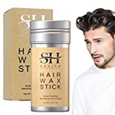 Hair Wax Stick, Moisturizing Hair Stick för peruker, Snabbhärdande Hair Slick Stick för män och kvinnor, icke-fett stylingvax för flygande och frissigt hår
