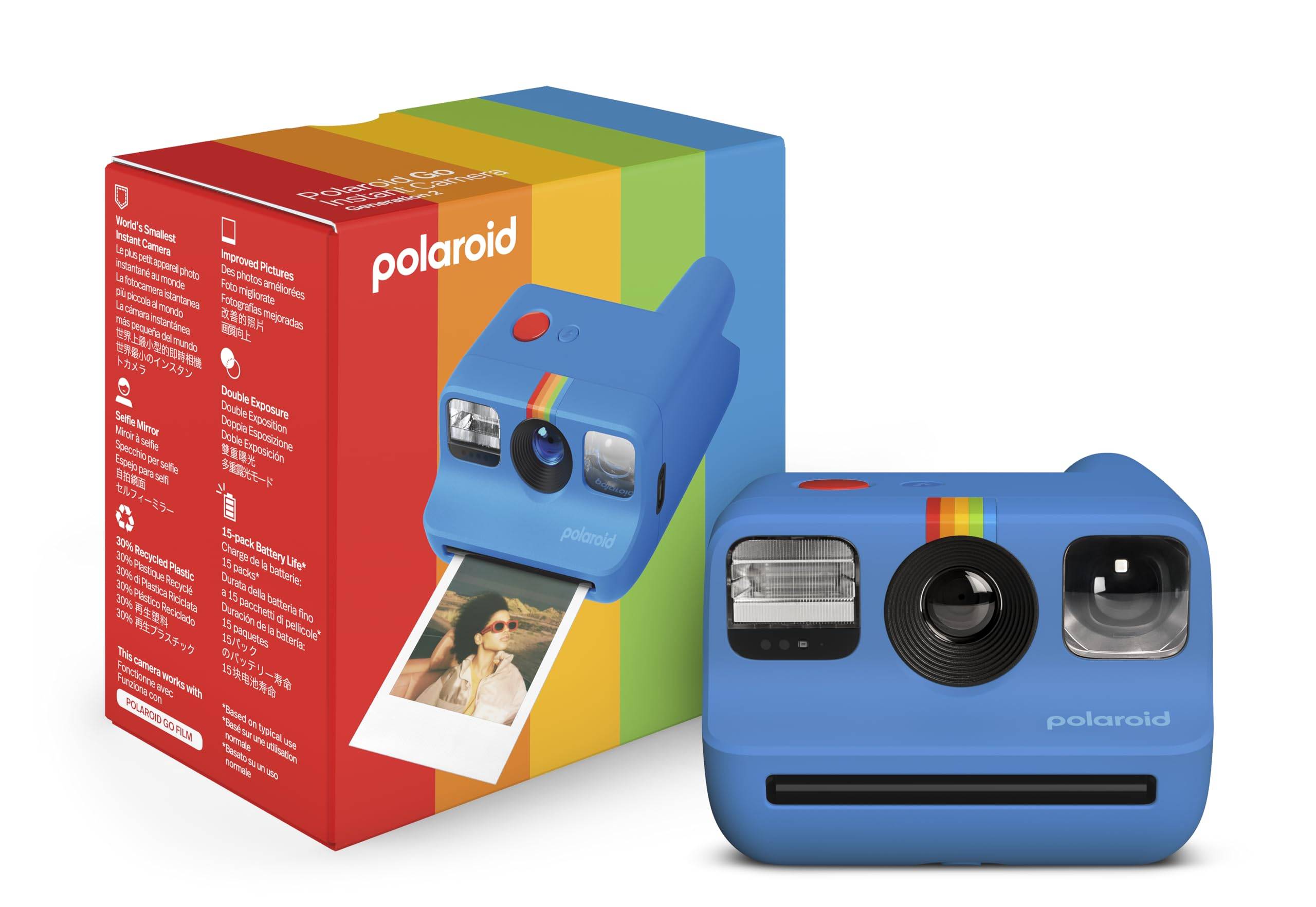 Polaroid Go Generation 2 Omedelbar Kamera Blå - (9147)