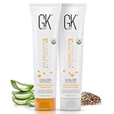 GK Hair Global Keratin Fuktgivande schampo & balsamset (100ml / 3.4 Fl Oz) För färgskador Torra Lockiga Ekologiska Paraben Sulfatfri