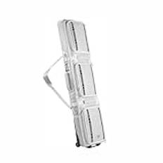 MegLob Skidstövlar, snowboardutrustning ryggsäck, resor ryggsäck för snowboard, stor duffle skidpåse med hjul, snowboard ryggsäck för skidtillbehör, skidpåse med stor kapacitet,White 152cm