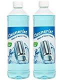 Cleanerist | 2 x 1 l rakhuvudsrengörare påfyllningsvätska för Braun Clean & Renew (Series 3/5/7/8/9) – ersättning för påfyllning av 20 CCR rengöringspatroner – rakapparat rengöringsvätska citron Fresh