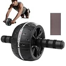 Abdominal Roller with Knee Pad | Fitness Equipment Core Strength | Home Gym Roller Wheels | with Knee Pad | Core Fitness Gear | Roller Wheels for Men Women Core Strength Training