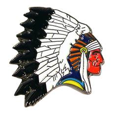 The Prince's Own American Indian Chief Metal Enamel Lapel Pin Badge