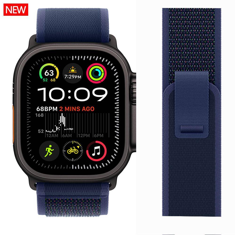 trail loop För apple watch ultra 3 2 Band 49mm 44mm 40mm 45mm 41mm 42mm correa bracelet iWatch serie 7 se 8 9 10 11 46mm remmar armégrön färg