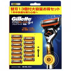 Gillette Gillette Progressive Flex Ball Electric Type Shaving Razor Body+13 Replacement Blades