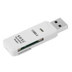 USB 3.0 kortlæser - Hvid