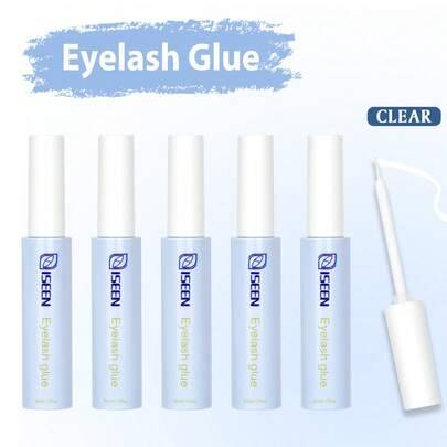 5 st/3 st/2 st/1 st 5 ml transparent ögonfranslim, vitt långvarigt ögonfranslim, vattentätt klusterögonfranslim, naturlig makeup-effekt, nybörjarvänli - Svart