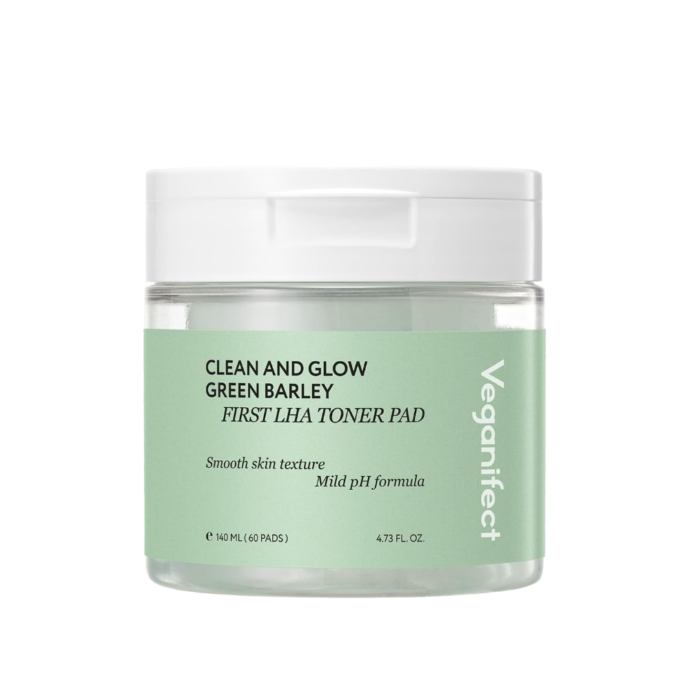 Clean and Glow Green Barley First LHA Toner Pad