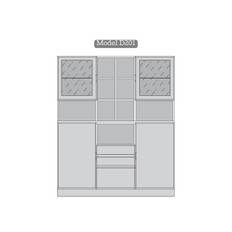 Klim reol 150180 (B150 x H180 x D48 cm, Model D201, Prisgruppe 1)